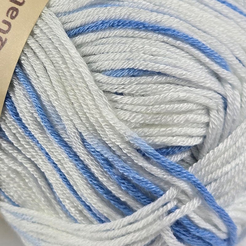 Yonkey Monkey 10-Pack of Yonkey Monkey 500 Grams Yarn - 70% Rayon derived from Bamboo, 30% Cotton - Imported - Blue White 9042 - Image 3